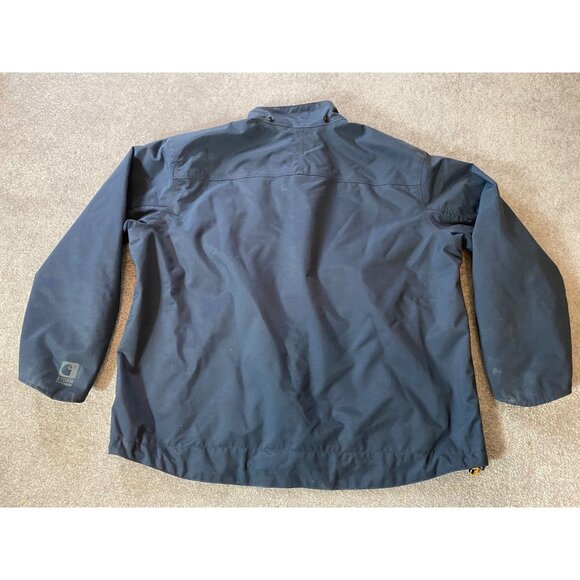 Carhartt Blue Work Jacket Insulated Shoreline 100325 Storm Defender XL Regular - Picture 2 of 16